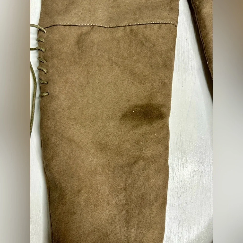 Madden Girl Over-the-Knee Boots • Taupe Faux Suede • G-Deedee • 5.5